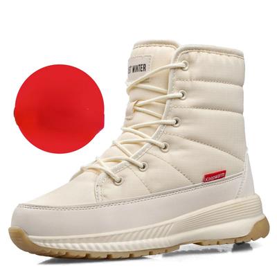 Модные зимние женские сноубутсы Толстые теплые ботильоны Высокие Защита голеностопа Ботинки для хайкинга Женские Нескользящие На шнуровке Теплые Женские Ботас