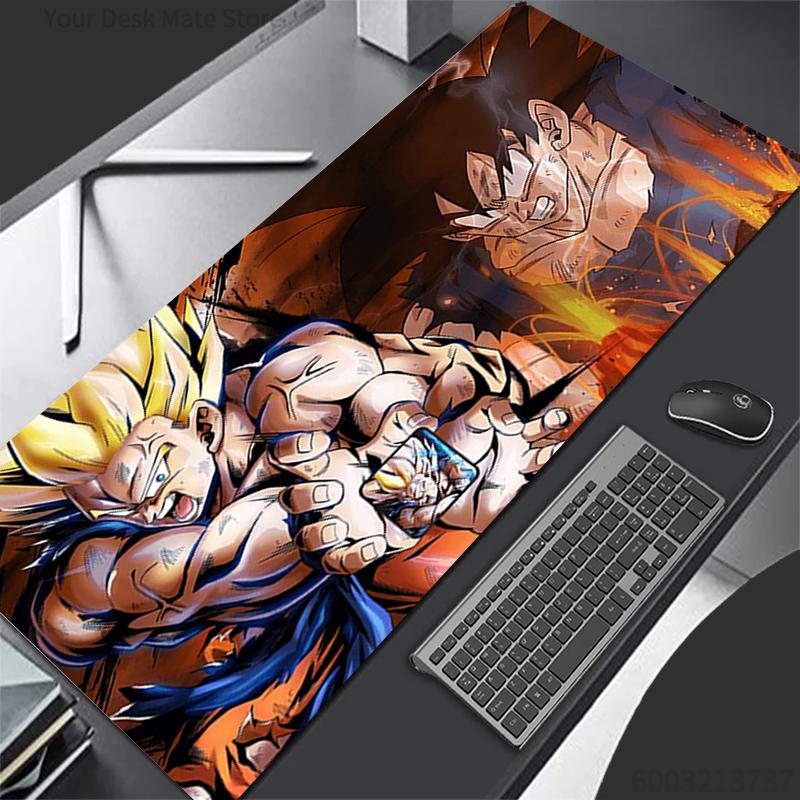 Mouse Pad Large Rubber PC Computer Rug Gaming Accessories Mousepad Desk Mat Locking Edge Gamer Dragon Ball Z DBZ Carpet