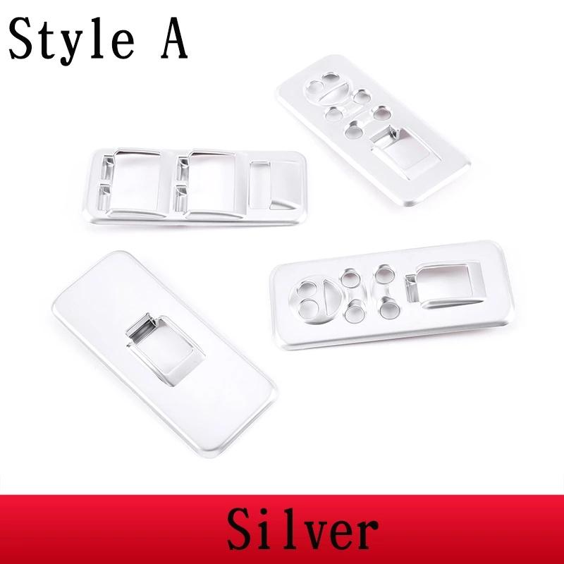 4pcs Car Window Lift Switch Button Control Panel Frame Cover Trim For Land Rover Discovery 3 LR3,Range Rover Sport
