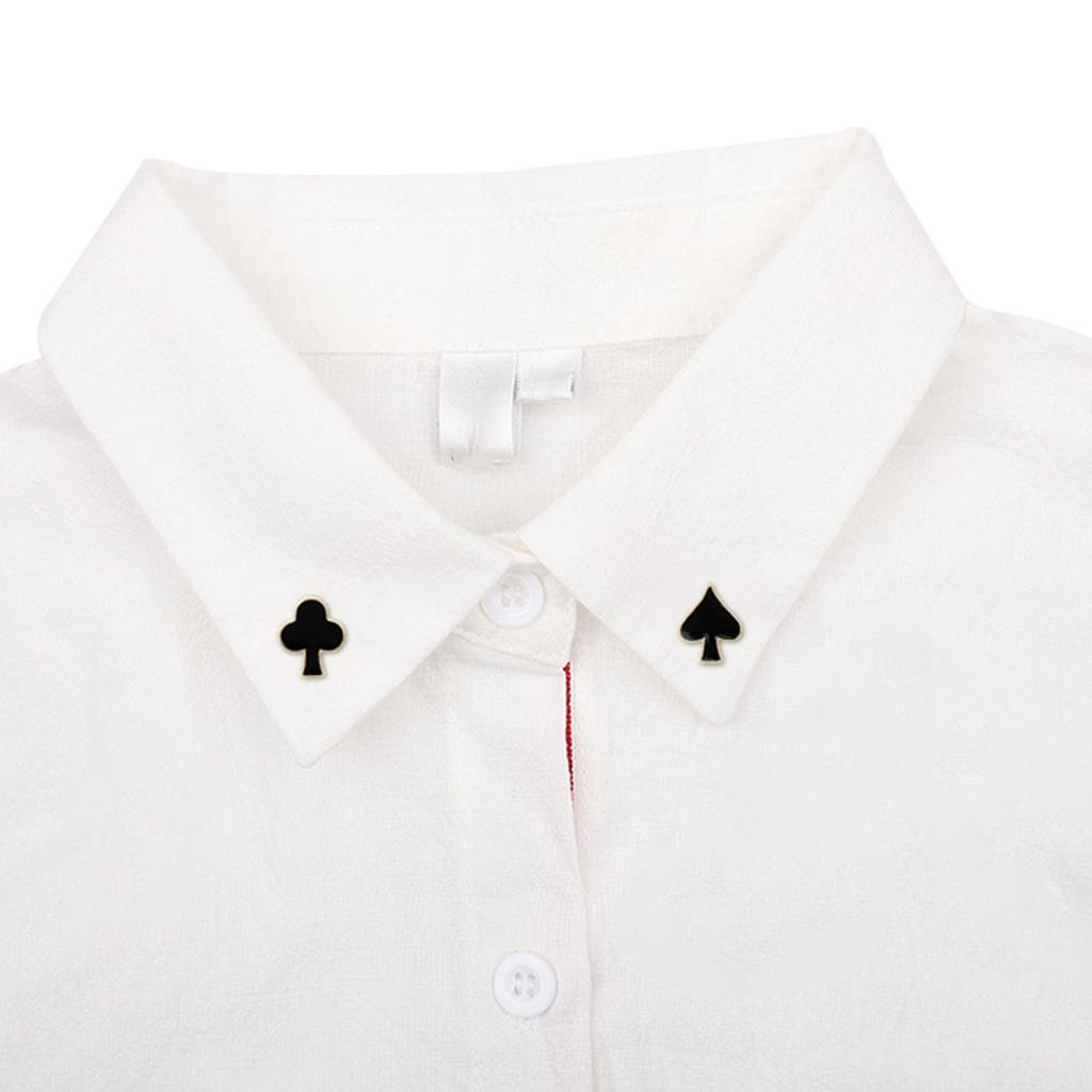 8 Pcs Alloy Drop Oil Poker Card Enamel Pins Metal Cartoon Brooch Backpack Collar Lapel Badge Jewelry Gift