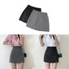 Classic Black Half Body Skirt For Women With Zipper Detail For Office And Casual Wear
