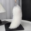 Fluffy Faux Fur Fox Tail Keychain Elegant Keyrings Charm with Foxes Tail Pendant Fashionable Keychain Decorations