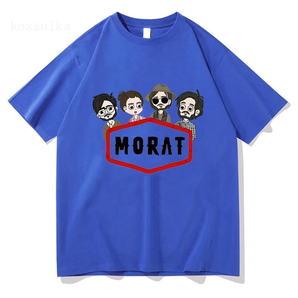 Morat Si Ayer Fuera Hoy Тур по США Футболка 2026 Мужская/Женская Харадзюку Винтажная Графическая Футболка Классическая Унисекс Высококачественные Хлопковые Рубашки