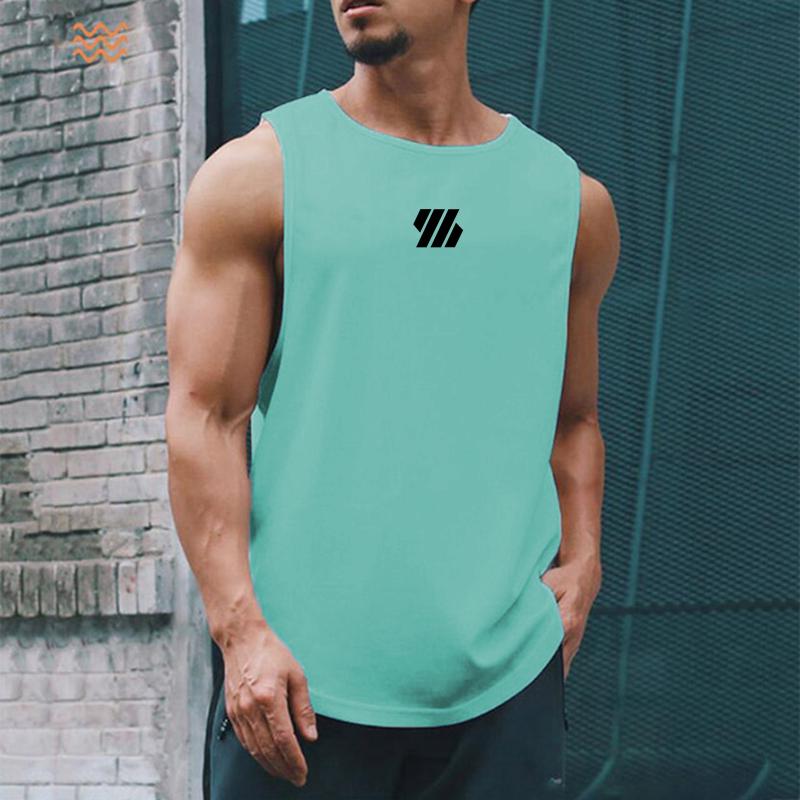 2023 Newest Summer Gym Vest High Quality Mesh Shirt Sleeveless T-shirts Men Tank Tops Running Fitness Sports Vest Men Clothing