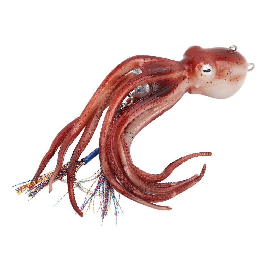 Soft Fishing Squid Bait TPE Fishing Octopus Lure Durable Squid Jig Bait Saltwater Ocean Fishing
