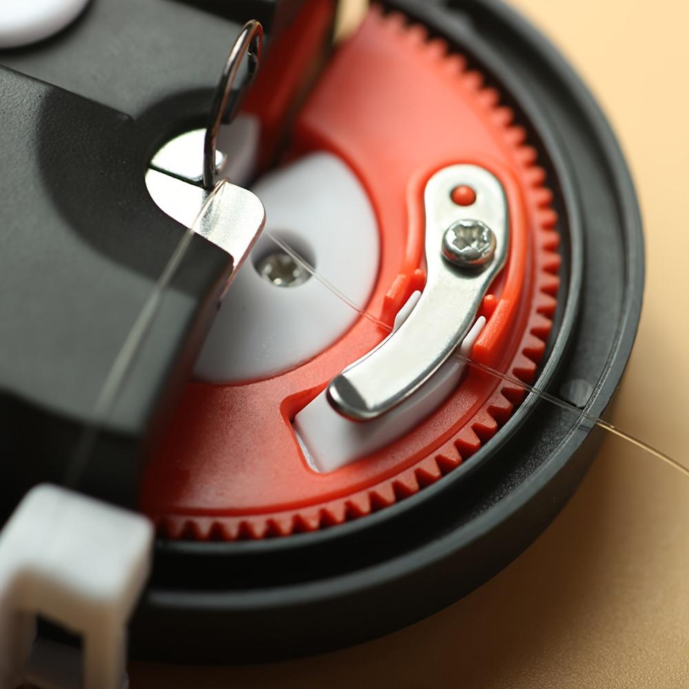 Автоматическая машина для вязки рыболовных крючков, портативный инструмент для вязки лески, универсальная адаптация, красный - идеально подходит для быстрой и удобной организации рыболовной лески