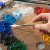 Art Tool for Painting Oil Scraper, Stainless Steel Palette Knives with Wood Handle Paint Scraper Mixing Scraping And Layering Acrylic Supplies Knife