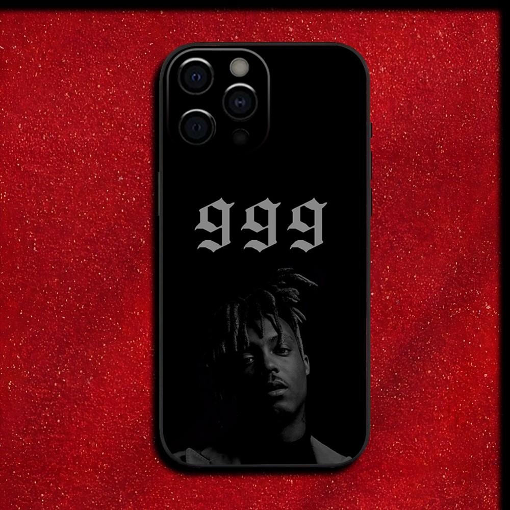 Чехол для телефона Rapper 999 J-Juice W-WRLD для iPhone 16,15,14,13,12,11,Pro,X,XS,Max,XR,Plus,Mini Мягкий черный чехол