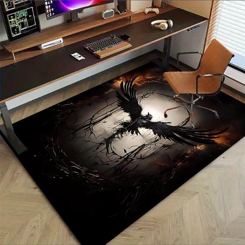 1PC bird wings Carpet Ultra Soft, Thick & Absorbent, Non Slip Machine Washable Mat for Entryway