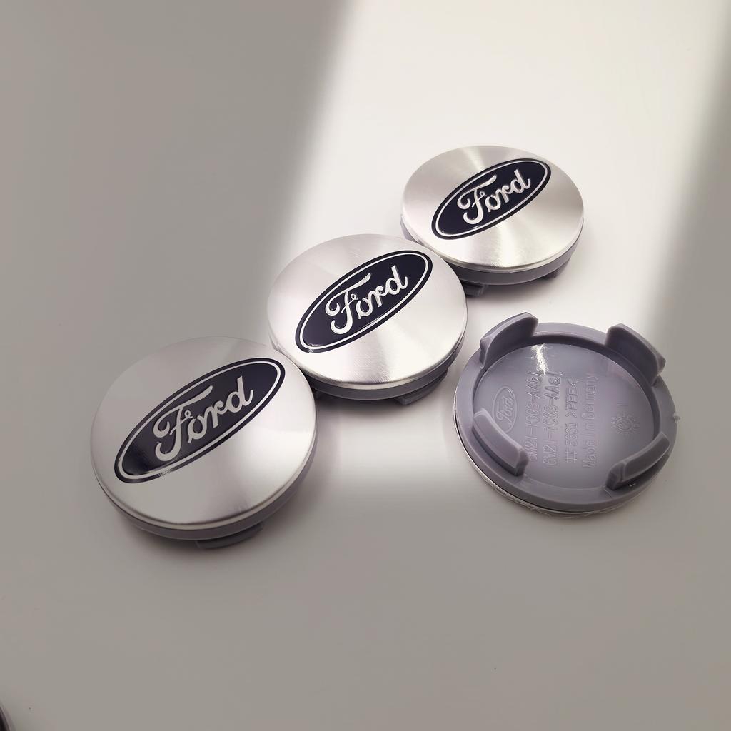 AJV1 4PCS 54/56/60/65/68mm Wheel Center Caps For Ford Fiesta Mondeo Fusion Explorer Escape Focus Kuga Rim Hubcap Cover Badge