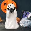 Статуя привидения на Хэллоуин Жуткое привидение Настольная скульптура из смолы Хэллоуин Стоящий призрак Настольный декор Хэллоуин Декор для домашнего офиса
