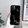 Черные Кошки Чехол для Телефона для iPhone 11 15 Pro Max Чехол Coque 14 Plus 13 Pro 12 11 X XS XR 7 8 SE 2020 15Pro Милый Кот ТПУ Мягкая Крышка