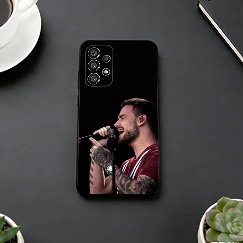 S-Singer L-Liam Payne Phone Case For Samsung S25,S24,S21,S22,S23,S30,Ultra,S20,Plus,Fe,Lite,Note,10,Black Cover