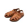 Сандалии из кожи GURKHA унисекс, сделано в Японии, КОРИЧНЕВЫЕ [органическая ручная работа] 24,0 см