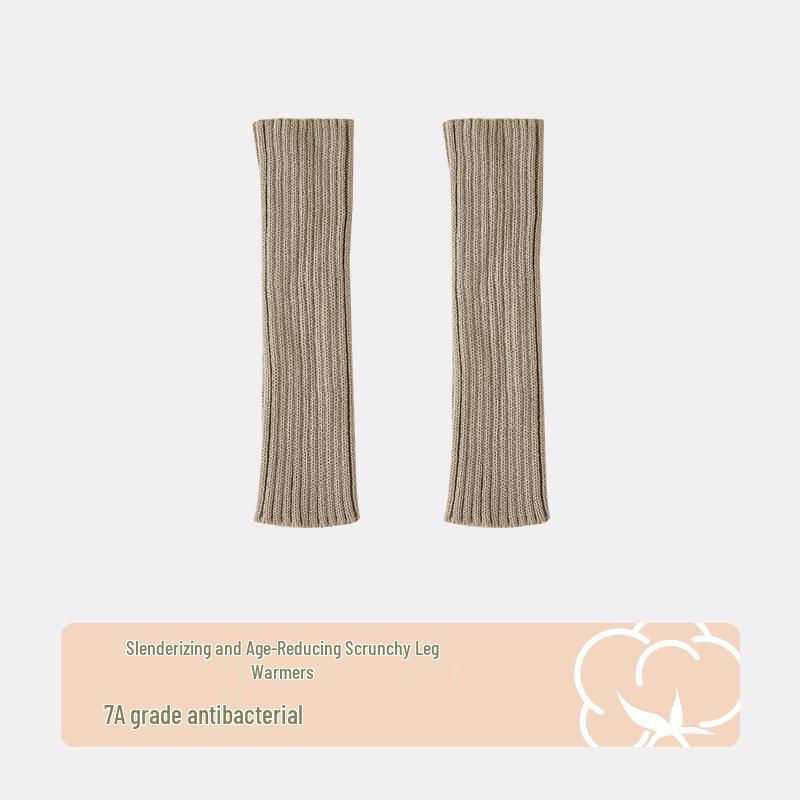 Серые женские вязаные гетры с присборенным верхом, весенне-осенний стиль, длинные носки, Y2K гольфы до икры для туфель Мэри Джейн.