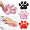 Transparent Cute Cat's Paw Shaped Mouse Pad Wrist Guard Non Slip Protection Hand Support Desktop Laptop Mouse Pad Wrist Rest