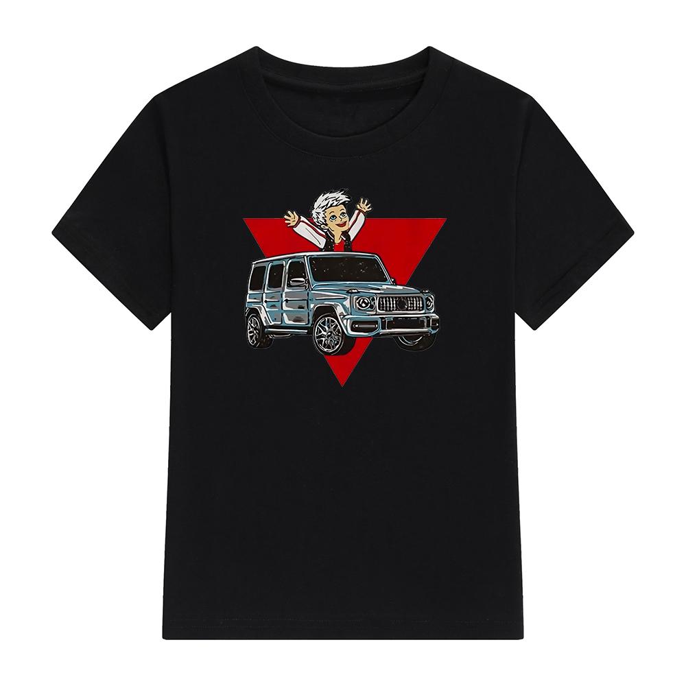 Детские футболки из 100% хлопка, мерч А4 Гелик принт, повседневная семейная одежда, детская модная одежда, топы