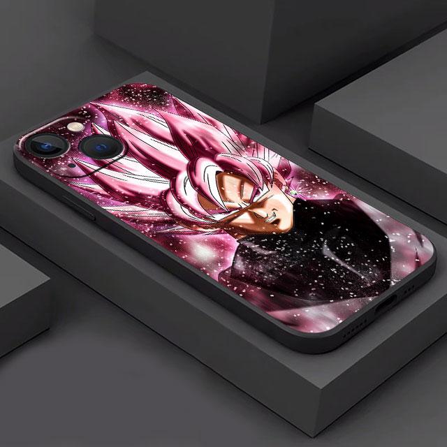 Чехол для телефона с аниме для Apple iPhone 12 Mini 13 Pro Max, чехлы 8 6s XS X 14 Plus 7 XR SE 11, черный мягкий чехол из ТПУ Dragon Son G-Gokus