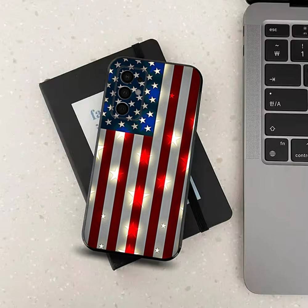 Americans Flag Great Phone Case For Samsung Galaxy A73,31,32,72,41,J7,8,9,53,52,71,22,Note Soft Black Silicone Cover