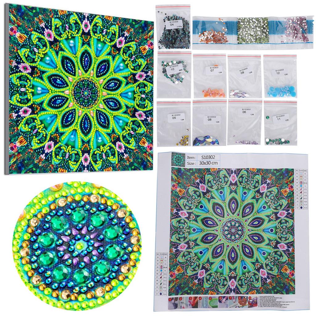 5D SpecialShaped Diamond Painting Mandala Flower DIY Decorative Living Room Bedroom Craft