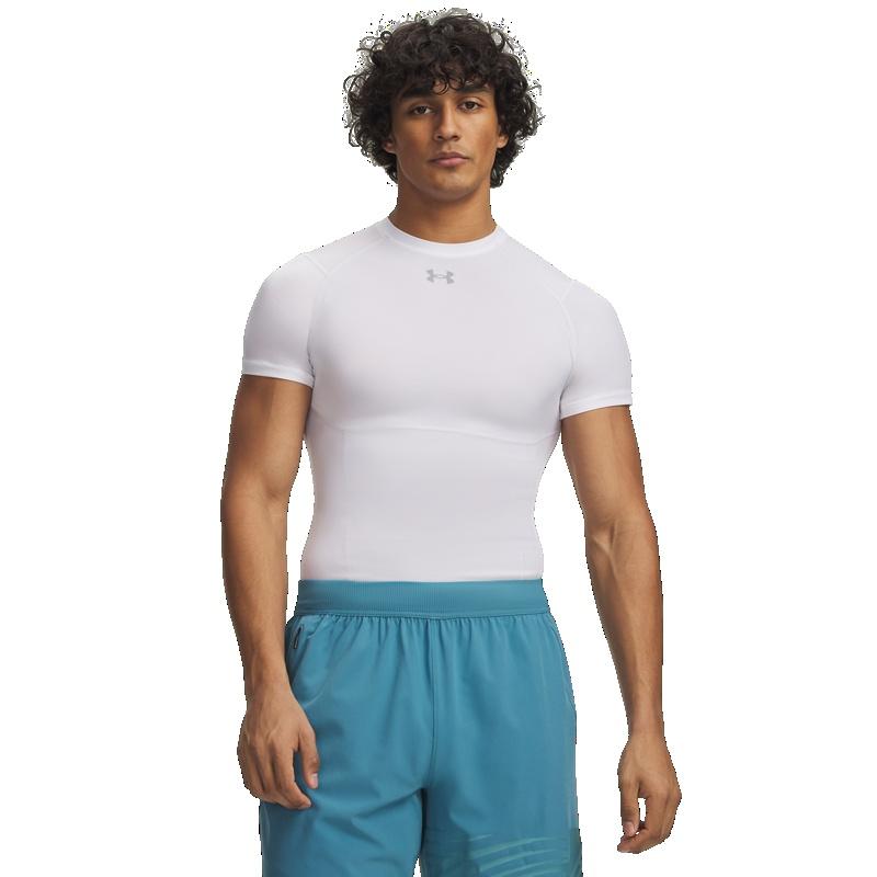 Under Armour HeatGear Elite Compression T-Shirt 'White Halo Gray Reflective' Men's 6015382-100