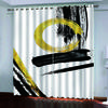 Креативные золотые черные художественные принты 3D-печатные плотные шторы для детей, девочек, спальни, гостиной, украшения, оконные шторы