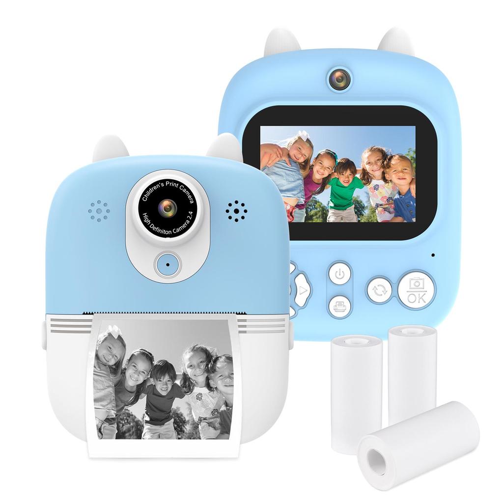 Multifunctional 3-in-1 Instant Print Camera Dual Front and Rear Cameras 1200W Pixels