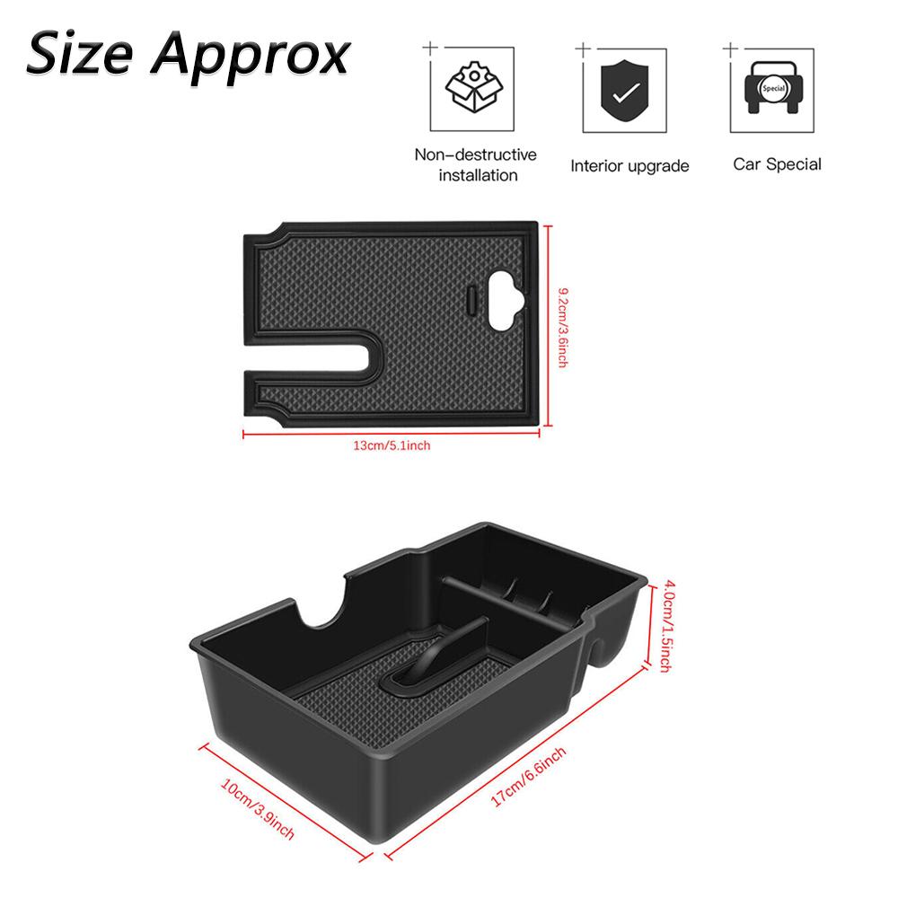 CMB1 Central Armrest Box Organizer Tray for Jeep Renegade 2015-2025 Center Console Storage Box Tidying Interior Car Accessories