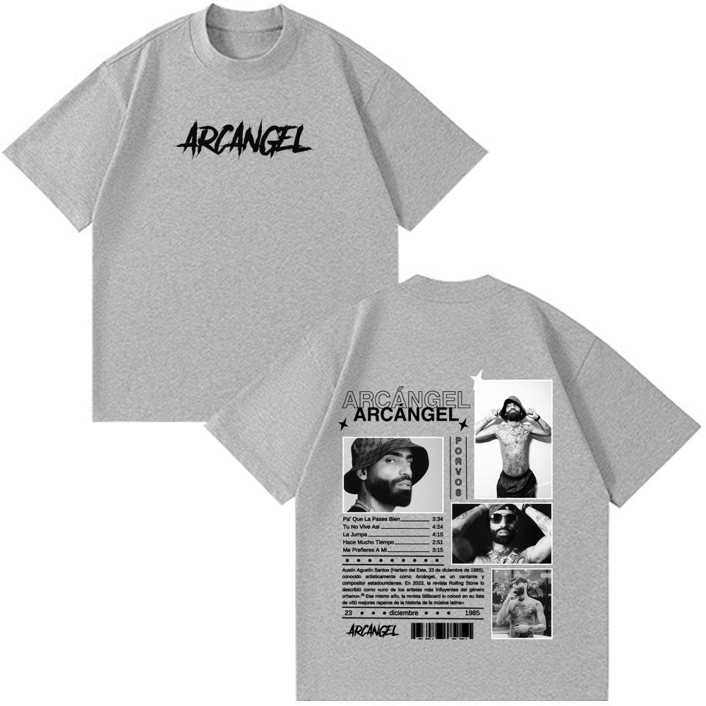 Rapper Arcangel Album T Shirt Men Women Hip Hop Fashion Oversized Short Sleeve Tshirt Casual Cotton Harajuku Tshirts Fan Gifts