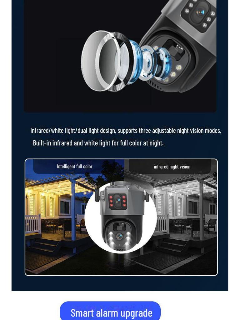 V380 T4 4G Wireless Solar Camera - Outdoor Waterproof HD Night Vision