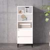 821244 vidaXL Highboard White 40x36x110 Cm Engineered Wood