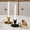 Metal Candle Holder Desktop Candlestick Adornment Candle Holder With Handle Centerpiece Dining Table Wedding Festive Decoration