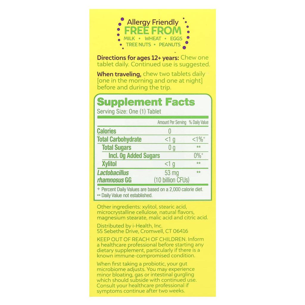 Digestive Daily Probiotic Chewables, Fresh Orange, 24 Tablets Once Daily (53Mg Per Tablet)