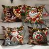 Серия рождественских наволочек с принтом Наволочка для дивана для нового дома Наволочка для подушки для спальни