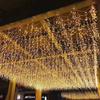 "Waterproof LED Icicle Curtain Light: Starry Festival Atmosphere Decoration"