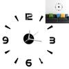 DIY Clock On The Wall Innovation Design Mirror Clock Wall Decoration Sticker Free Punch Wall Clock
