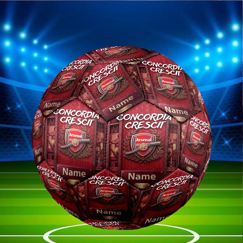 Custom Name Personalized Arsenal F.C Print Size 5 Soccer Ball Training & Match Football, for Team, Kicking, Gift for Football Enthusiasts