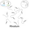 100pcs/lot 20*17mm 10 Color Iron Bead Charms Earring Wires With Ear Hook Earrings Clasp Findings Supplies For Jewelry Making DIY
