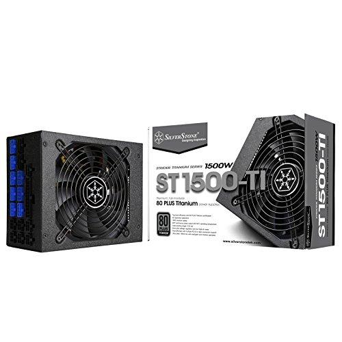 Блок питания ATX SilverStone Tek 1500 Вт с сертификатом 80 Plus Titanium и поддержкой нескольких видеокарт SST-ST1500-TI
