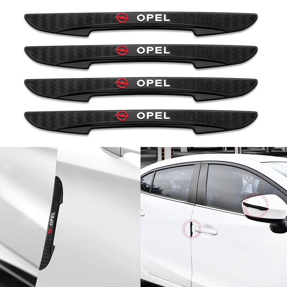 4pcs 3D Car Door Anti-Collision Bumper Strip Guards Side Protector Sticker for Opel Astra H G Insignia Mokka Zafira Corsa Ampera VS5