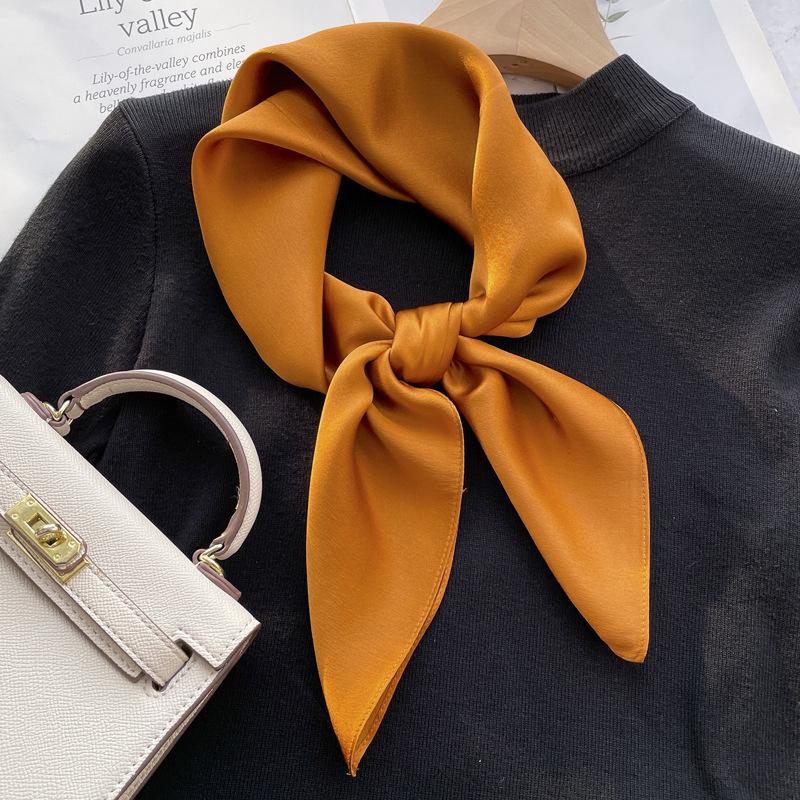 Spring and Autumn thin silk mulberry silk high-end silk scarf scarf female gift retro temperament trendy with small scarf