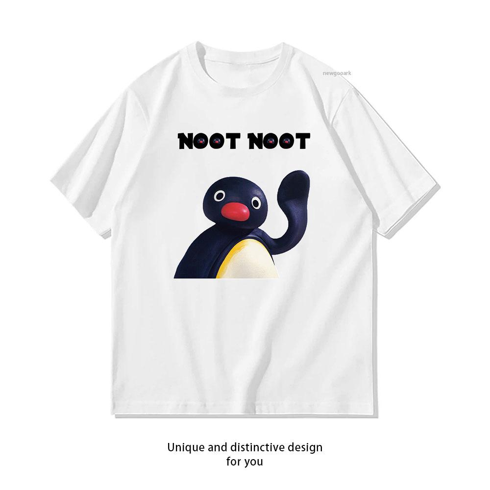 Pingu Noot Noot funny Shirt Summer Woman Man Casual Breathable Printed Tshirt fashion Oneck S3XL Tops