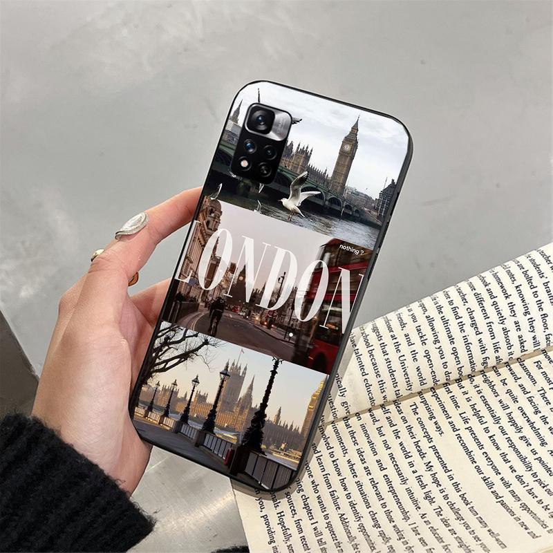 Лондонская эстетика Чехол для телефона Funda Для Xiaomi Redmi note 14 Pro 14 13 12 11 10 Pro 14S 12S 11S Redmi 14C 13C 10