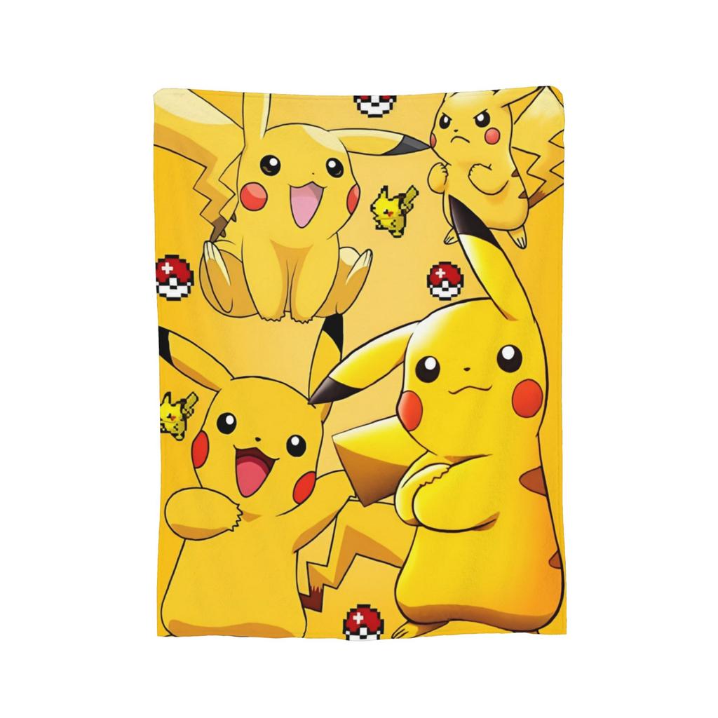 Pokemoned  Coral Fleece Plush Throw Blankets Charmander Charmeleon Charizard Blanket for Bedding Couch Warm Plush Thin Quilt,