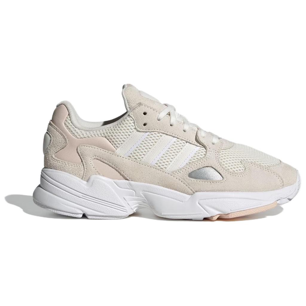 Adidas Originals Falcon Anti-Slip Wear-Resistant Low-Top Chunky Sneakers Women's Beige Sneakers IH5228