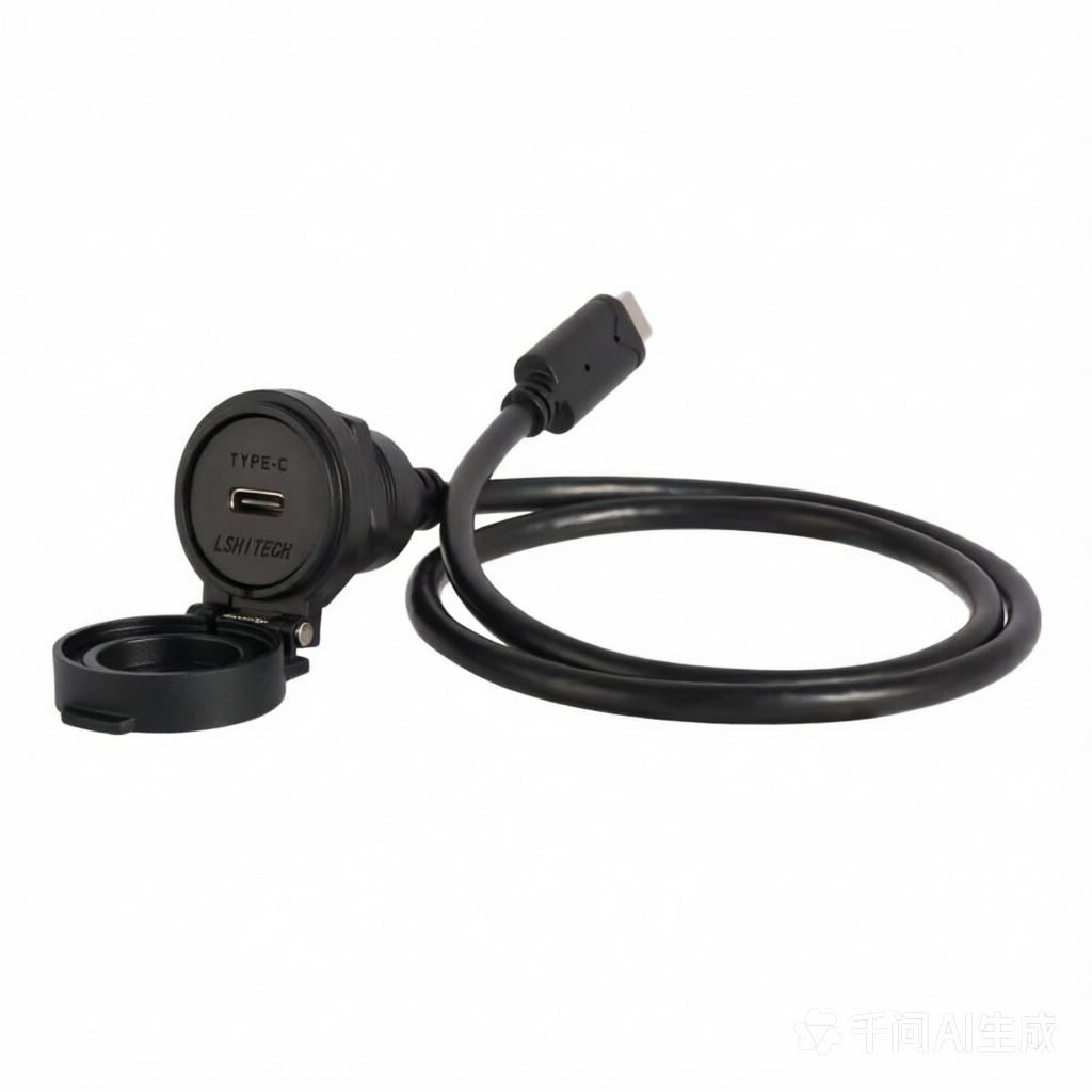 Industrial IP67 Waterproof Type-C/A Connector with 3A Rated Current, Supports Fast Charging for Automotive & Marine Applications