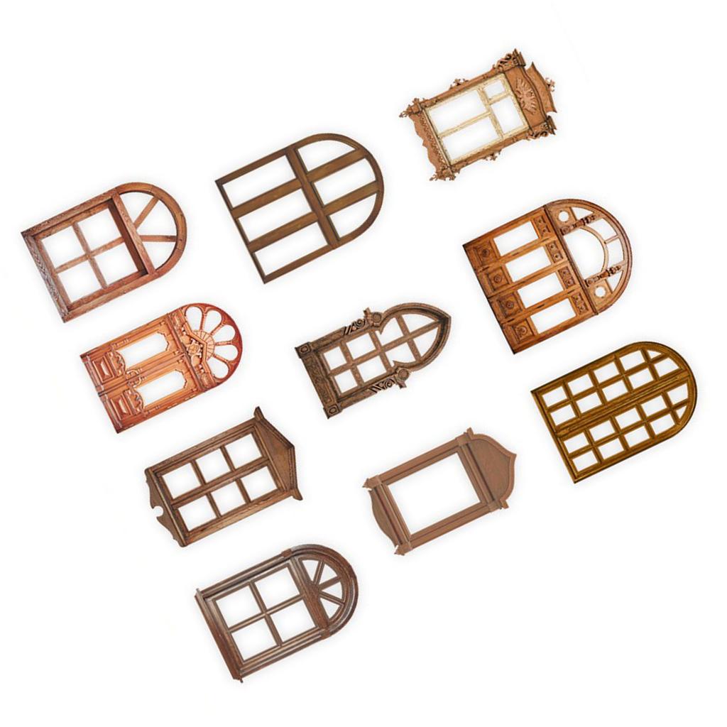 20 листов винтажного полого окна, дверного материала, бумаги, декоративного полого окна и двери, коллажа, автомобиля