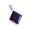 Подвеска из натурального африканского аметиста из стерлингового серебра 925 пробы 1 дюйм G5Q58