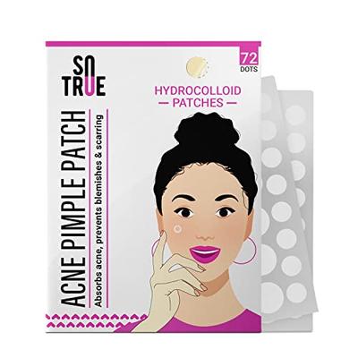 Пластыри от прыщей Sotrue Acne для лица | Для активного поверхностного акне | 72 гидроколлоидных водостойких пластыря | Поглощают прыщи за ночь, уменьшают избыток жира