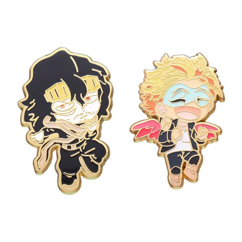 Эмалевая очаровательная брошь с дизайном мультяшного персонажа, модный аксессуар для сумок, одежды и
